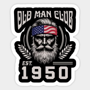 Old Man Club EST 1950 Sticker